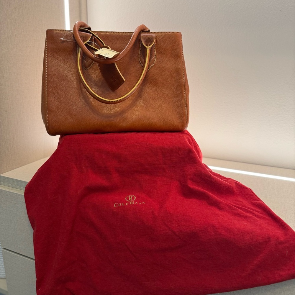 Cole Haan Tan Leather Tote